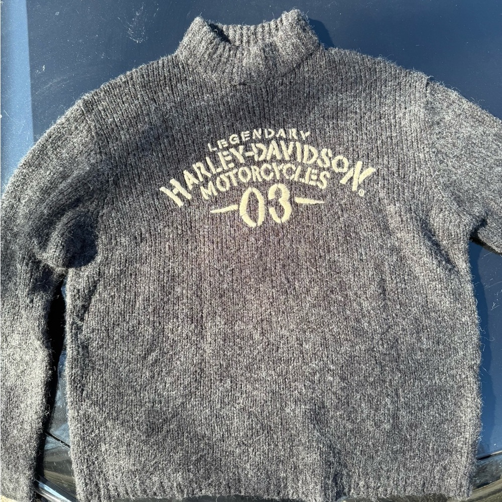 Harley-Davidson Charcoal Turtleneck Sweater